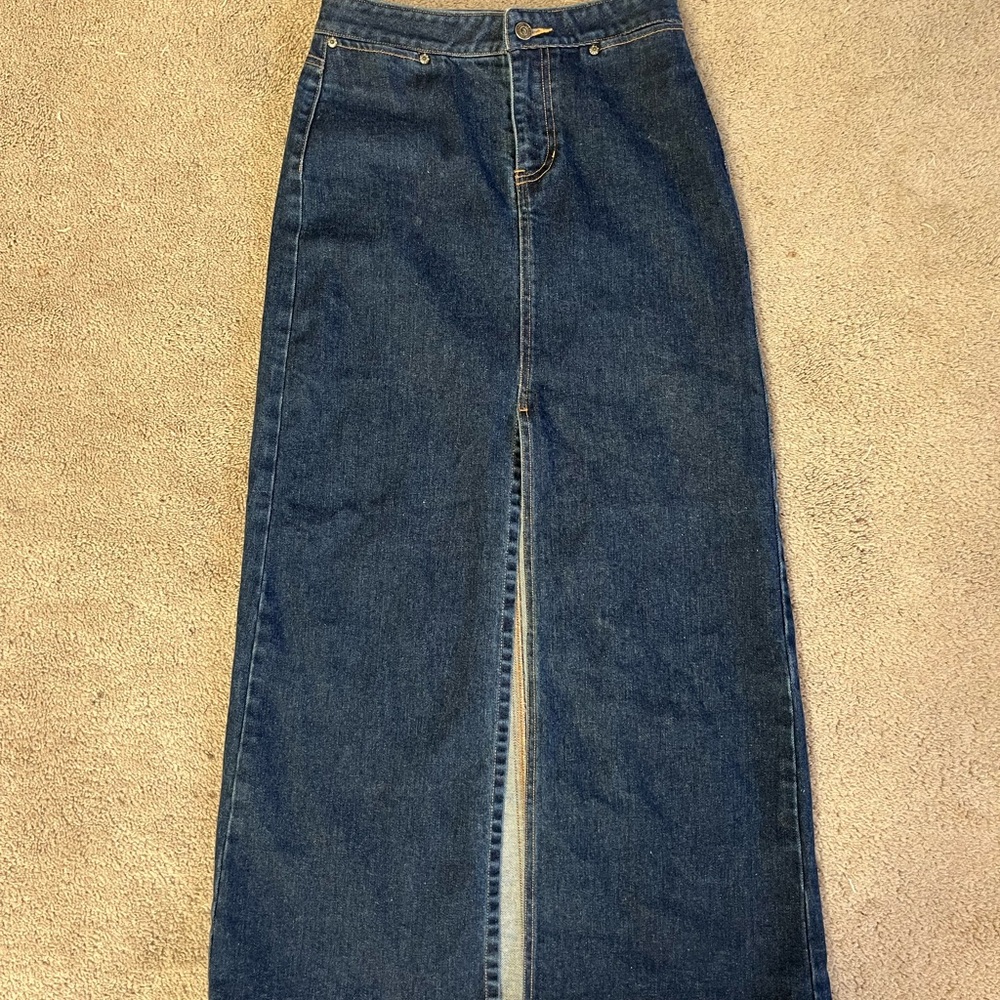 Women's Blue Denim Jean Skirt